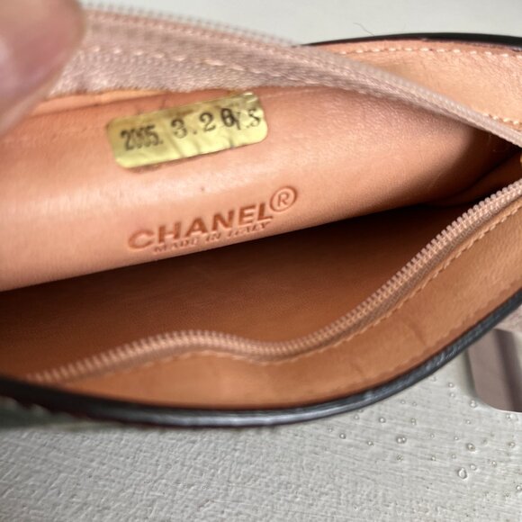 CHANEL Mini Pouch Purse Haraco Moss Green RARE Find - Picture 7 of 15